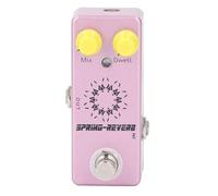 Spring Reverb Effect Pedal, Guitar Reverb Pedal with 14/ Inch Mono Jack, True Bypass, Mix and Dwell Knobs, Aluminum Alloy Construction for Electric Guitar and Amplifiers