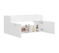 ""Spring sale""Support Vasque/Meuble bas WC - Armoir Armoire d'évier Blanc 100x38,5x46cm - Bois d’ingénierie #6981234 Hot6542