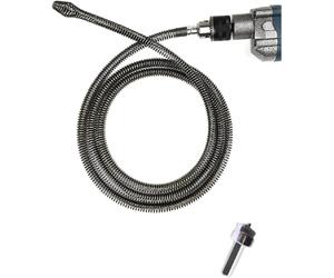 Spring Sewer Dredging Tool, Clog Remover Snake Drain with Drill Adapter, Spring Pipe Dredging Tools Drain Hose Cleaner Sticks Cleaner, for Kitchen Sink Bathroom Tub Toilet Clogged (3m)