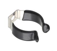 Spring Terry Clips 20mm Narrow Base Steel Rubber Stainless Steel Pipe Clamp 25mm Grip Rubber Lined Tool Holder 28mm for Broom Rake Spring Clip 30mm H37 Secure Garden Tool Storage Narrow Base (25mm)