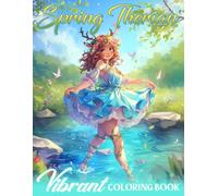 Spring Therian Coloring Book: Furry Tales Coloring Pages with the World of Human-Like Beauty Illustrations for All Ages to Boost Creativity