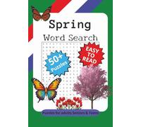 Spring Word Search Puzzle Book:: 50+ Word Search Puzzles with Easy to Read Print about Spring, For Relaxation and Stress Relief | 6x9 inches, 110 p