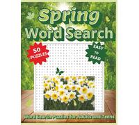 Spring Word Search Puzzle Book: Word Searches with Easy to Read Print about Spring, Weather, Meteorology and More I 8.5 x 11 inches, 100 pages I 50 ... Gifts for Vacation, Holidays and Free Time