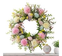 Spring Wreaths For Front Door, Colorful Eggs Daisies Garland, 15.75inch Artificial Easter Egg Wreaths, For Home Porch Window Wall Holiday Weddi5.75inchesng Party Valentines Festival Farmhouse Decor
