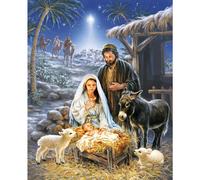 Springbok - Le Sauveur est n - Puzzle 1000 pi ces - Une cr che magnifiquement illustr e c l brant le sens de No l