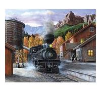 Springbok Puzzles - Mountain Express - 1000 Piece Jigsaw Puzzle - Large 30 Inches by 24 Inches Puzzle - Made in USA - Unique Cut Interlocking Pieces G