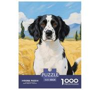 Springer Spaniel Anglais Puzzle De 1000 Pièces pour Adultes Art Collection Chien Mignon Illustration Colorée Enfants Dès 14 Ans38x26cm/1000pcs