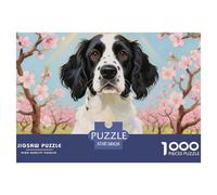 Springer Spaniel Anglais Puzzle De 1000 Pièces pour Adultes Art Collection Chien Mignon Puzzle Difficile Impossible pour Adultes Enfants Dès 14 Ans38x26cm/1000pcs
