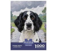 Springer Spaniel Anglais Puzzle De 1000 Pièces pour Adultes Art Collection Chien Mignon Puzzle Difficile Impossible pour Adultes Enfants Dès 14 Ans70x50cm/1000pcs