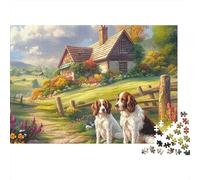Springer Spaniel Puzzle 1000 Pièces - Détente Garantie, Défi Ludique pour Adultes, Déco Artistique, Poster + Cadeau Prêt, 70x50cm/1000pcs