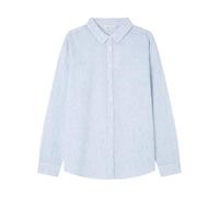 SPRINGFIELD 6.Gym.Camisa Lino Básica Chemise, Bleu chiné, 36 Femme