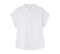 SPRINGFIELD 7.t.Camisa Lino M/C Básica Chemise, Blanc Standard, 36 Femme