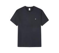 SPRINGFIELD Basic SS T-Shirt with Tree Embroidery brodé, Bleu, L Homme
