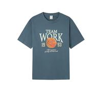 SPRINGFIELD Basketball Team Work 1993 SS Graphic T-Shirt. 100% Bci Cotton, Bleu, S Homme