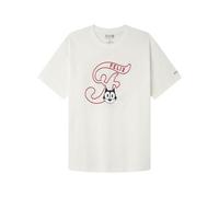 SPRINGFIELD Felix The Cat Varsity SS Graphic T-Shirt. 100% Bci Cotton, Blanc Ivoire, S Homme