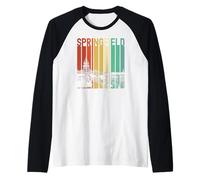 Springfield, Illinois, Ohio, Ville rétro, Lincoln Capital Vintage Manche Raglan