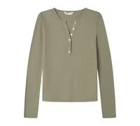 SPRINGFIELD Nouvelle Chemise structurée avec Broderie d'arbres, Kaki, M