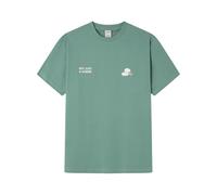 SPRINGFIELD Ping Pong SS Graphic T-Shirt. 100% Bci Cotton, Vert, M Homme