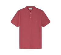 SPRINGFIELD Polo Reconsider Slub avec col Mao pour Homme, Rouge Hibiscus, S