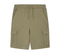 SPRINGFIELD Reconsider French Terry Cargo Bermuda with Logo Tree Embroidered T-Shirt, Beige, M Homme