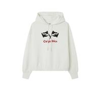 Springfield, Sweat à Capuche Femme avec Impression Frontale, Collection Culpa Tuya (À Contre-Sens), Multicolore, M