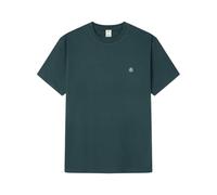 SPRINGFIELD T-Shirt Basique SS avec Broderie d'arbres, Vert, XL