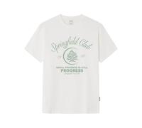 SPRINGFIELD T-Shirt Club MC pour Homme, Blanc Ivoire, M