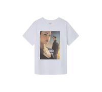 Springfield, T-Shirt Femme Manches Courtes Graphique, Collection Culpa Tuya (À Contre-Sens), Marron, L