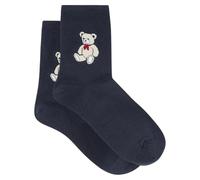 Springfield Teddy Bear Socks Navy Chaussettes imprimées Femme