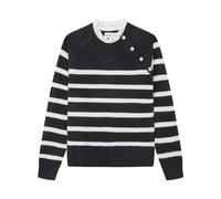SPRINGFIELD Two-Material Sailor Collar Jumper Chandail, Plan, M Femme