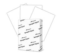 Springhill Lot de 250 feuilles de papier cartonné blanc - 21,6 x 27,9 cm - 30,4 kg de poils parchemin - 147 g/m² - Papier léger de qualité supérieure - Pour imprimante parchemin avec surface texturée