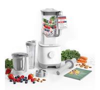 SPRINGLANE Hanno Blender 2000 W, Blanc, avec accessoires | Bol inox 750 ml pour pesto et purées de noix, gourde 500 ml avec couvercles pour mixer et boire