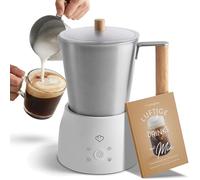 Springlane Mia Mousseur à lait électrique en acier inoxydable 600 W 250 ml 2 inserts 4 programmes pour mousse de lait froide ou chaude Protection contre la surchauffe Passe au lave-vaisselle