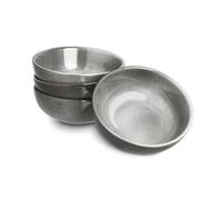 SPRINGLANE Vaisselle, service de table en faïence (Bols en Grès Gris, 4 piéces)