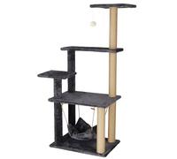 SPRINGOS Arbre à chat avec hamac, plateformes à pompons de jeu, 121 cm