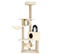 SPRINGOS Arbre à Chat avec hamac Plateformes maisonnette pour Chats Arc pour Chats 154 cm