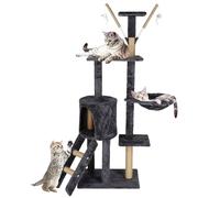 SPRINGOS Arbre à chat avec plate-forme de vue, niche et couchage 142,5 cm
