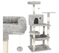 SPRINGOS Arbre à chat avec surface de couchage, 4 plateformes, 145 cm