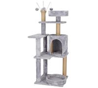 SPRINGOS Arbre à chat rond avec plateformes d'observation et niches douillettes 127 cm