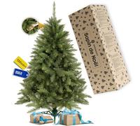SPRINGOS Arbre de Noël Sapin de 120 cm Artificiel Fidèle à la Nature Sapin de Noël, Support Inclus