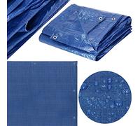 SPRINGOS Bâche de protection imperméable avec œillets - 6 x 9 m - 60 g/m² - Pour bac à sable - Bois de cheminée - Meubles de jardin