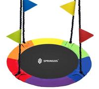 Springos® Balancelle De Jardin, Diamètre 110 Cm, Max. 150 Kg Multicolore