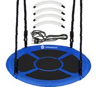 Springos® Balançoire de jardin Balançoire nid de cigogne Balançoire disque diamètre 110 cm Outdoor Balançoire suspendue pour enfants et adultes jusqu'à 150 kg