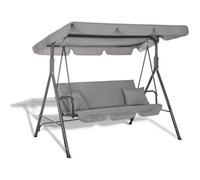 Springos® Balançoire De Jardin Pour Trois Personnes Avec Coussins