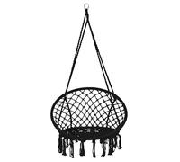 SPRINGOS Balançoire suspendue avec franges, fauteuil suspendu, design macramé, balançoire de jardin