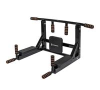 SPRINGOS Barre de traction murale 3 en 1 + barres de dips + dossier en acier barre de dips pull up barre musculation bodybuilding