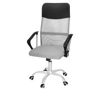 SPRINGOS Chaise de bureau pivotante avec dossier rembourré, hauteur réglable, avec roulettes, jusqu'à 120 kg, pour la maison et le bureau