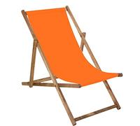 SPRINGOS Chaise Longue Chaise de Jardin Pliante en Bois imprégné Pliable Chaise de Relaxation Chaise de Camping Chaise de Plage en hêtre