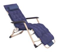 Chaise Longue de Jardin Extra Haute avec accoudoirs - Fauteuil de Relaxation extérieur Pliable, Chaise Longue inclinable avec Coussin, idéale pour Le Balcon et la terrasse