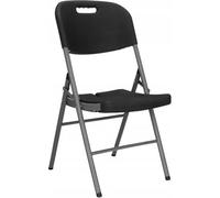 Springos® Chaise Pliante La Maison, Pour Le Camping, Dans Le Jardin, En Voyage Noir